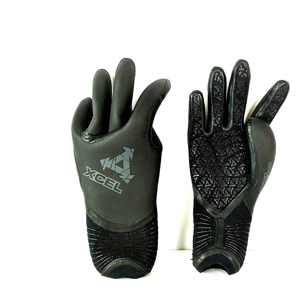 Men’s Black Swim Rash Guard Gloves - Neoprene Surf Gloves